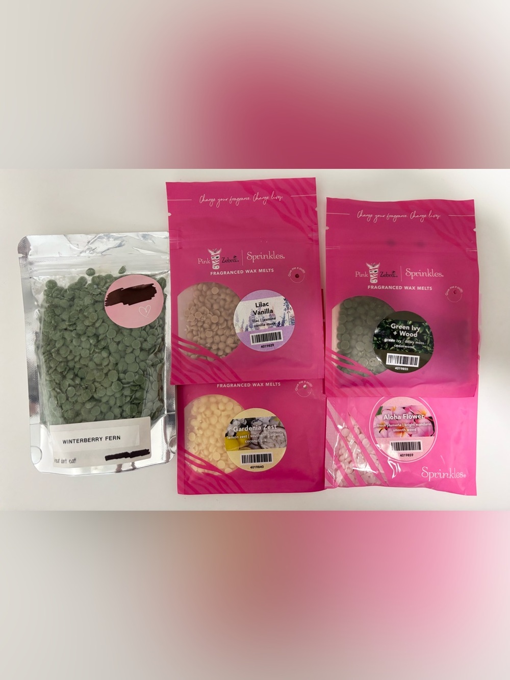 Pink Zebra Sprinkles Fragranced Wax Melts Bundle